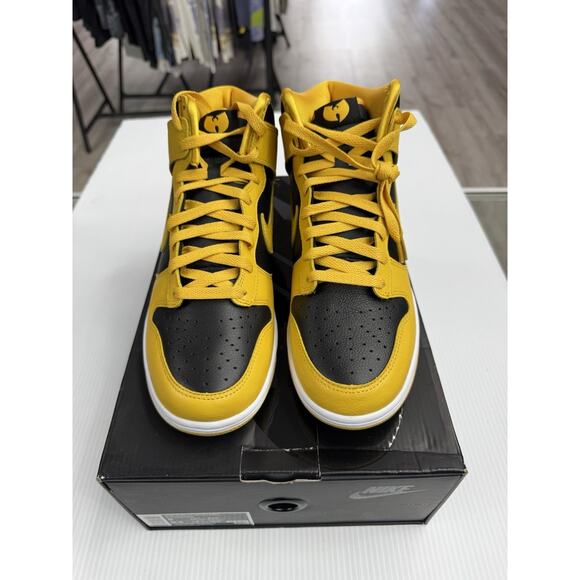 Size 8 - Nike Wu-Tang Clan x Dunk Hi Retro PRM Black/Yellow HJ4320-001 2024 main image 8